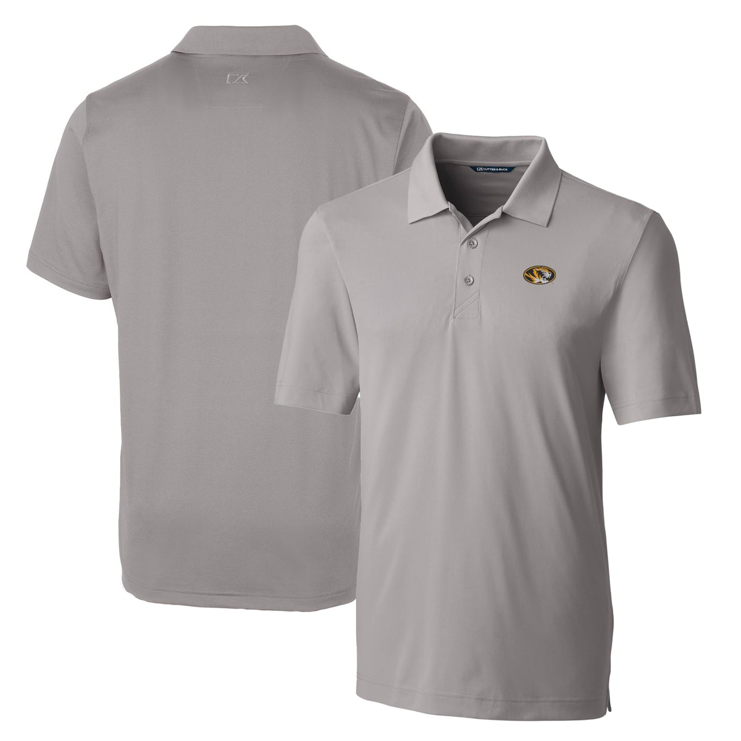 Men's Cutter & Buck Gray Missouri Tigers Big & Tall Forge Stretch Polo