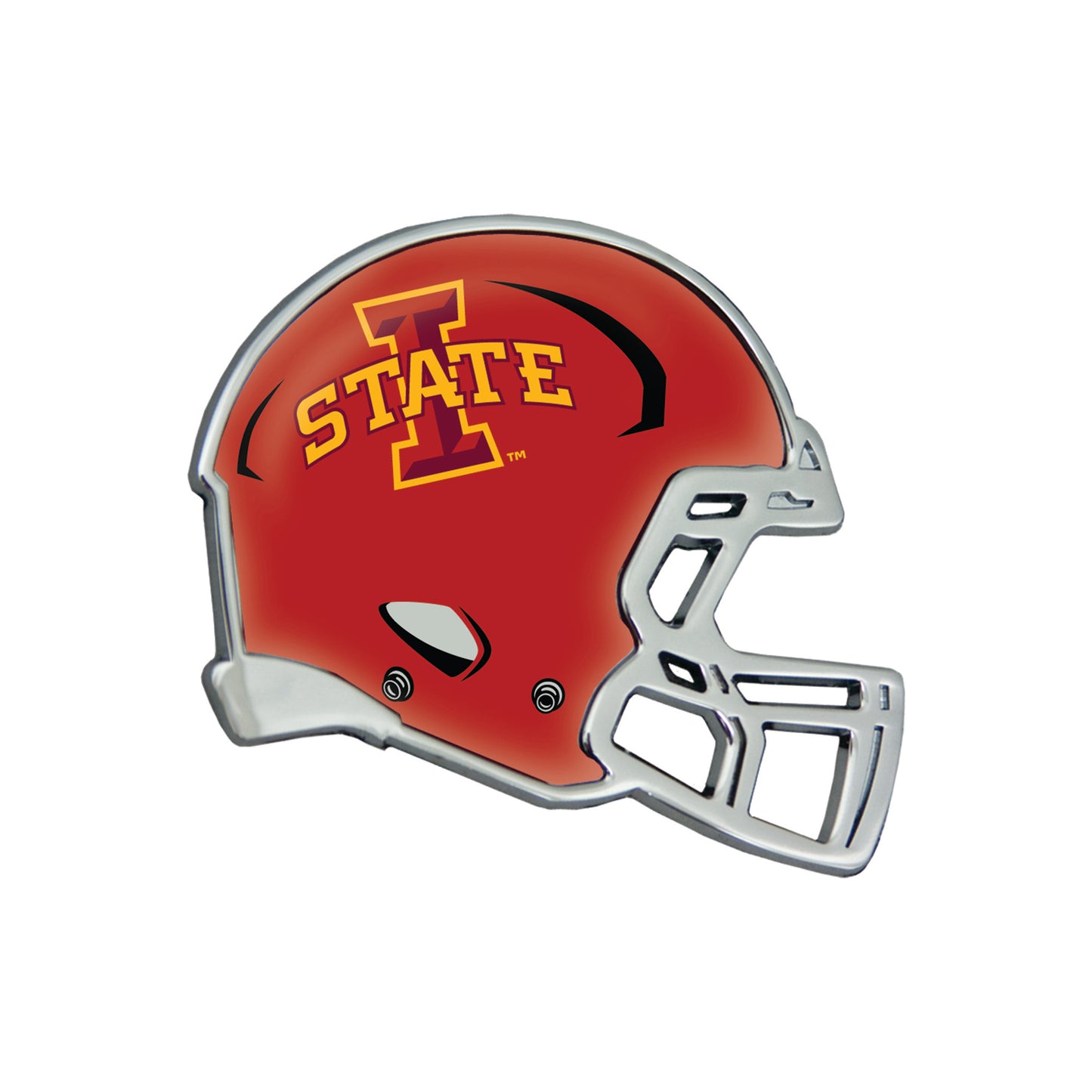WinCraft Iowa State Cyclones Helmet Chrome Domed Car Emblem