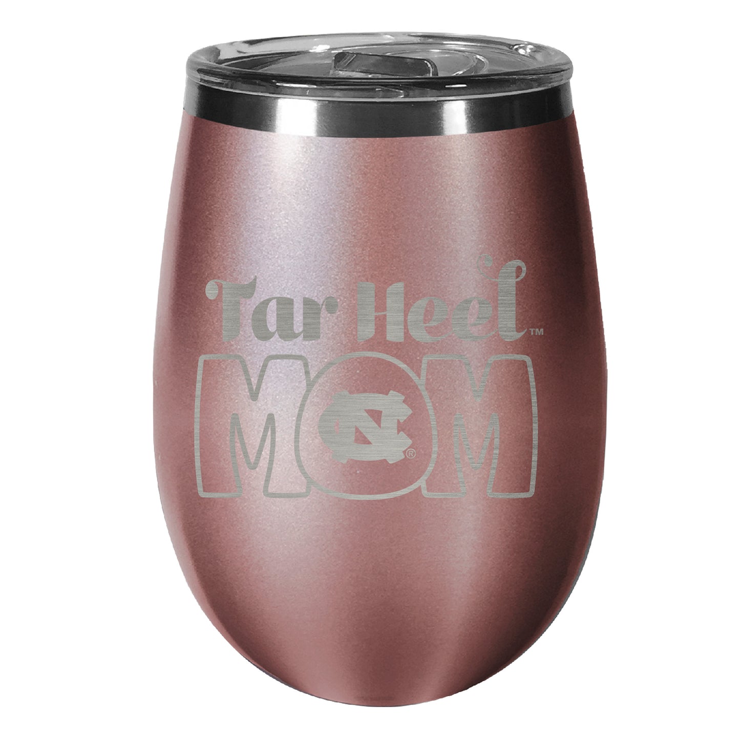 North Carolina Tar Heels 10oz. Mom Rose Gold Wine Tumbler