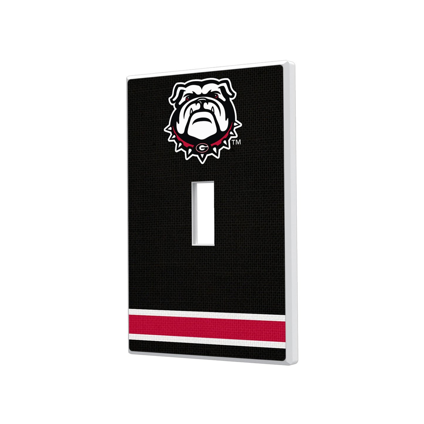Georgia Bulldogs Stripe Design Single Toggle Lightswitch Plate
