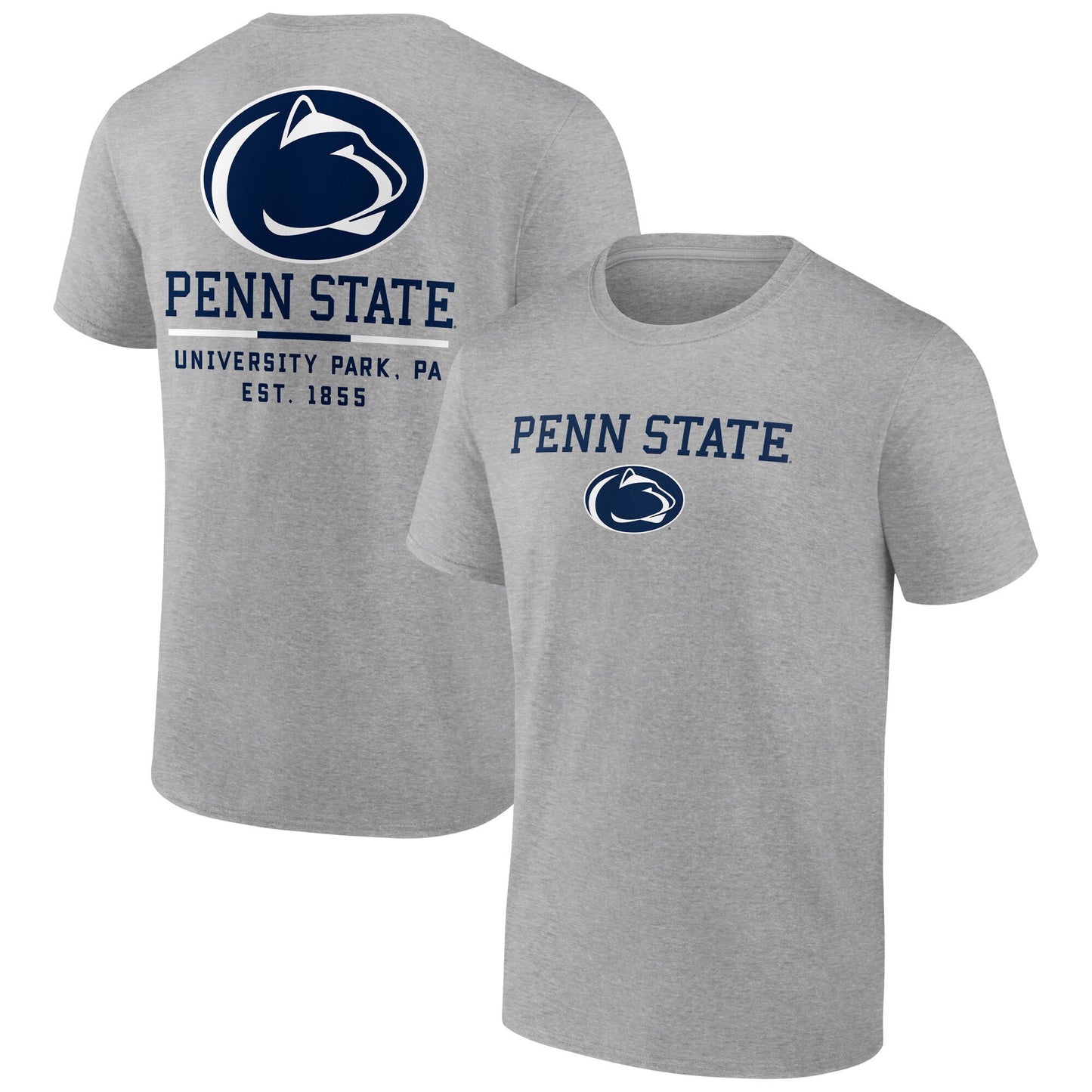 Men's Fanatics Heather Gray Penn State Nittany Lions Game Day 2-Hit T-Shirt