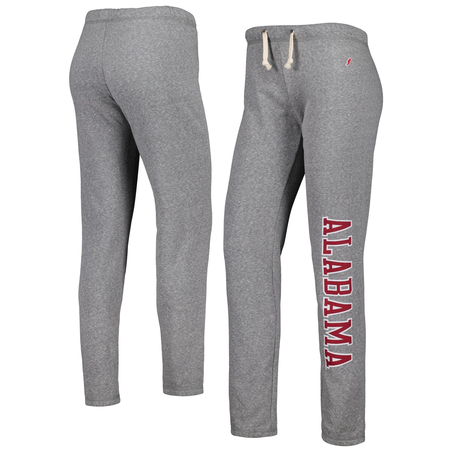 Women's League Collegiate Wear Heather Gray Alabama Crimson Tide Victory Springs Tri-Blend Jogger Pants