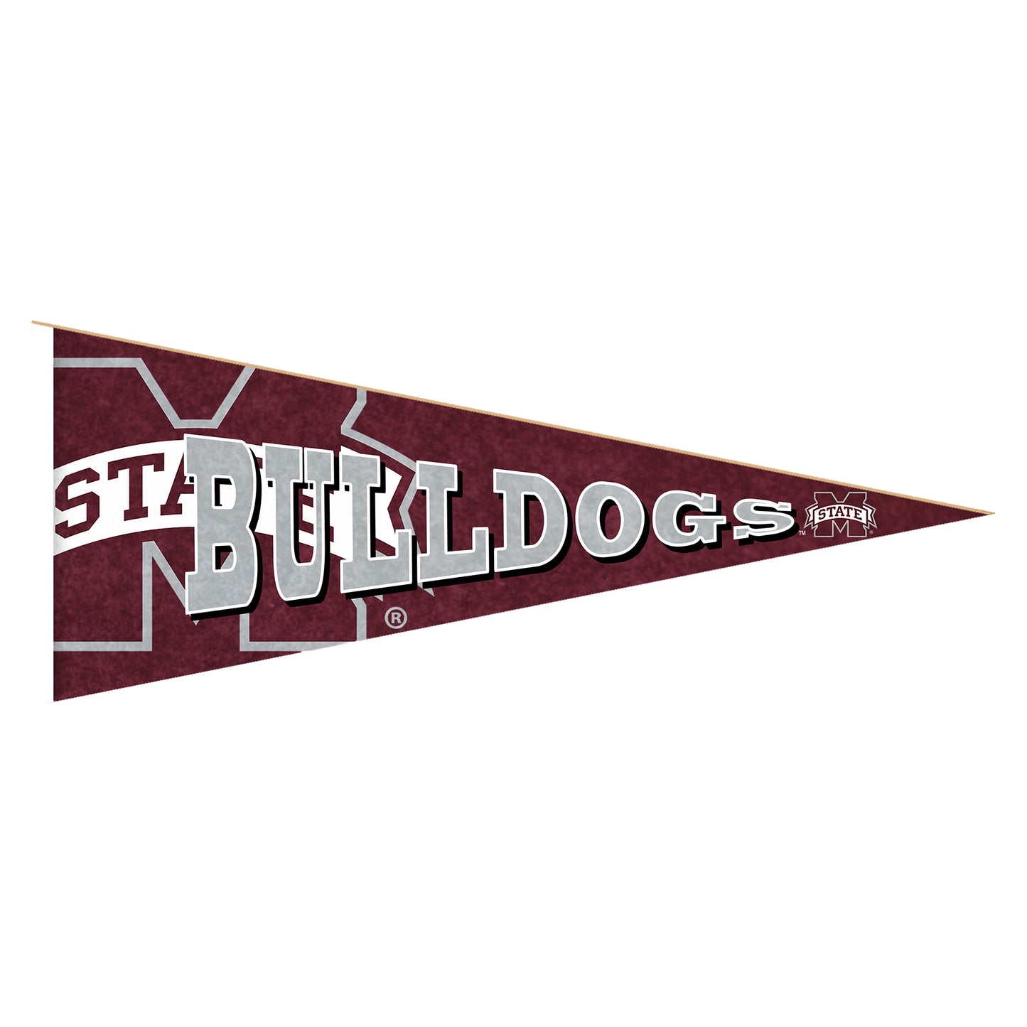 Mississippi State Bulldogs 24'' Wood Pennant