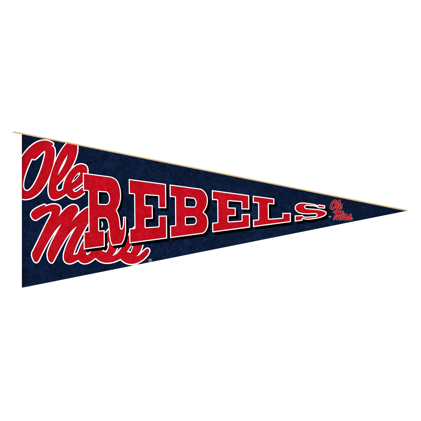 Ole Miss Rebels 24'' Wood Pennant