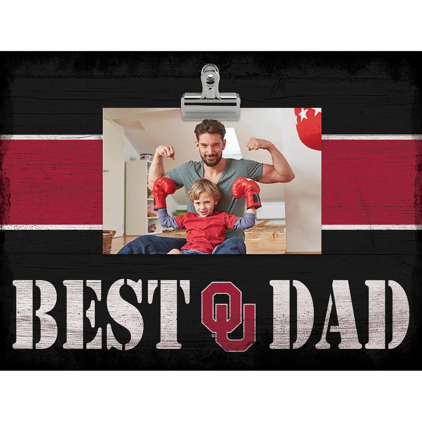 Oklahoma Sooners 10'' x 10'' Best Dad Clip Frame
