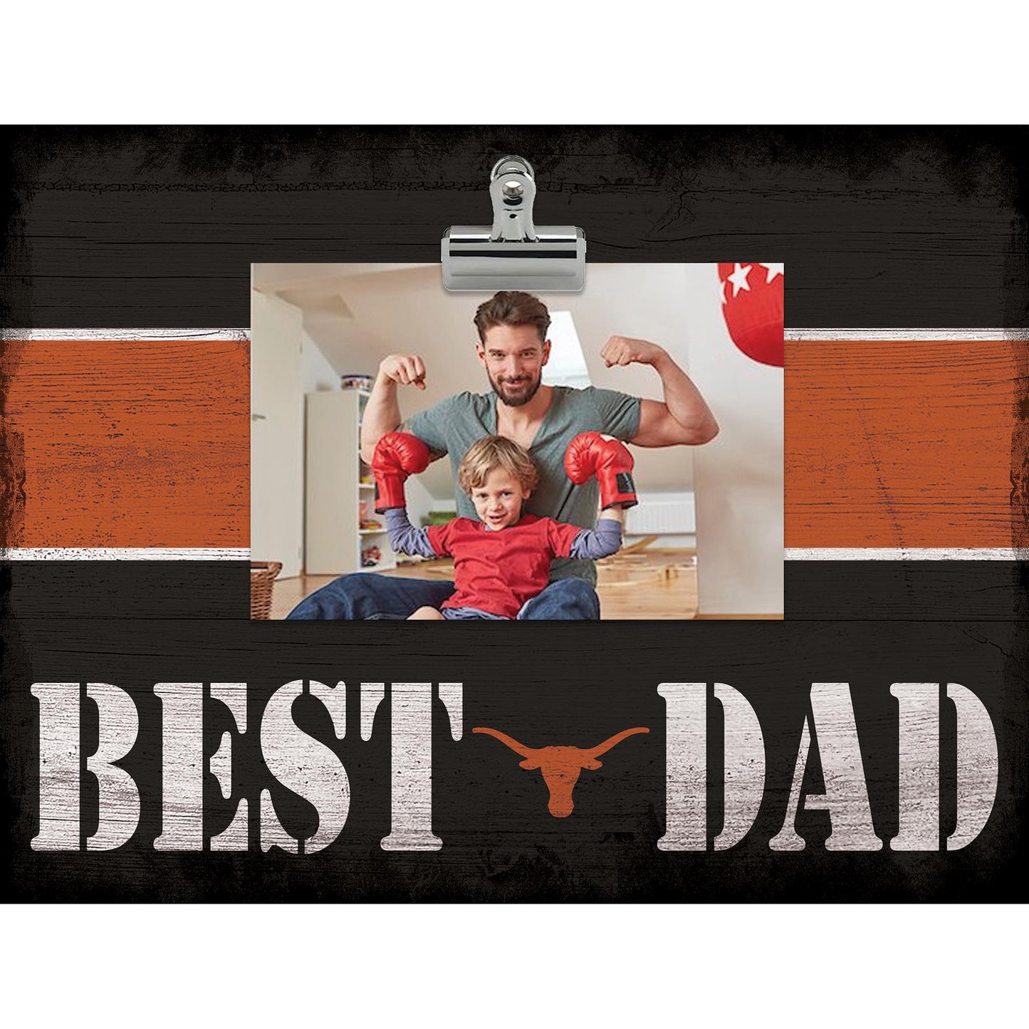 Texas Longhorns 10'' x 10'' Best Dad Clip Frame