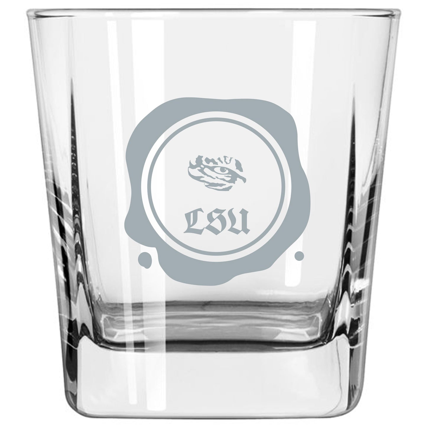 LSU Tigers 14oz. Frost Stamp Old Fashioned Glass