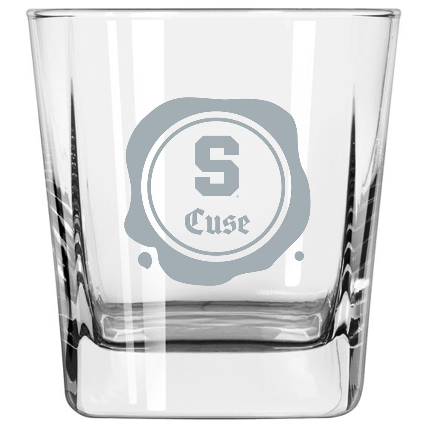 Syracuse Orange 14oz. Frost Stamp Old Fashioned Glass