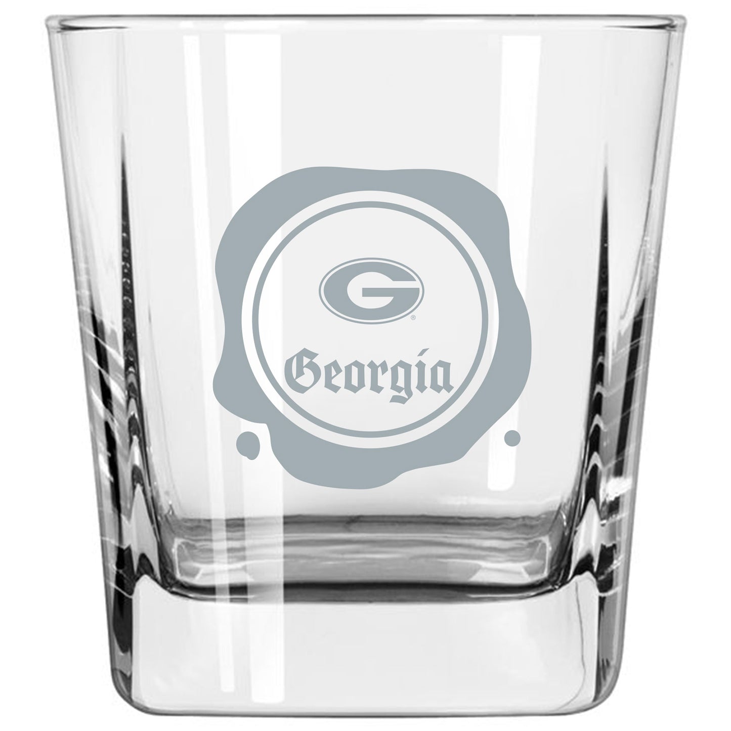 Georgia Bulldogs 14oz. Frost Stamp Old Fashioned Glass