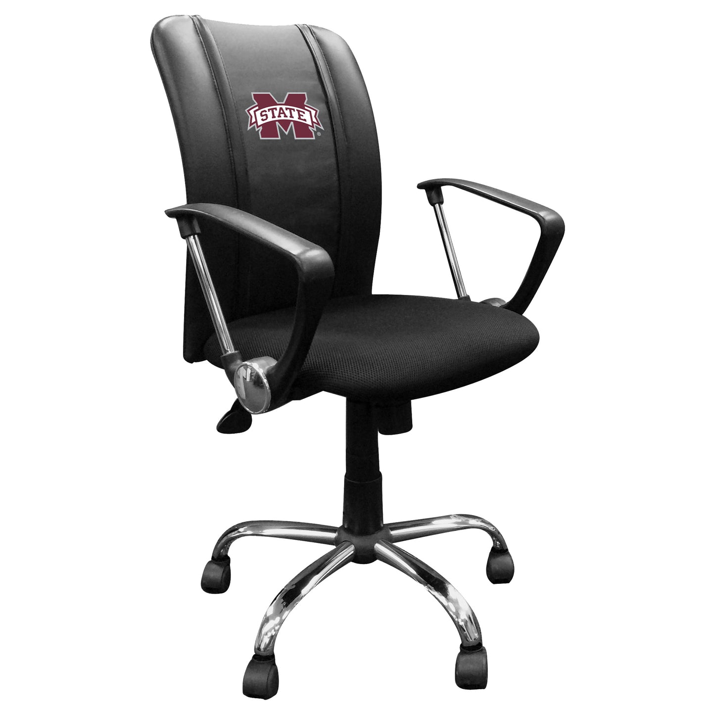 Black Mississippi State Bulldogs Logo Curve Task Chair