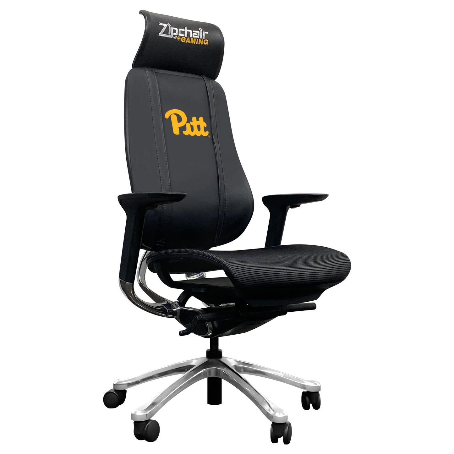 Black Pitt Panthers Logo PhantomX Gaming Chair