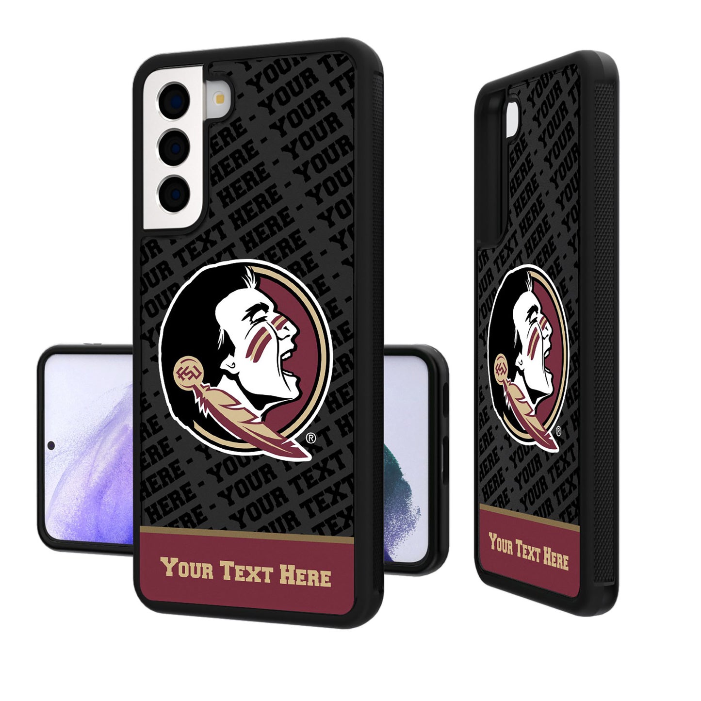 Florida State Seminoles Galaxy Endzone Personalized Bump Case