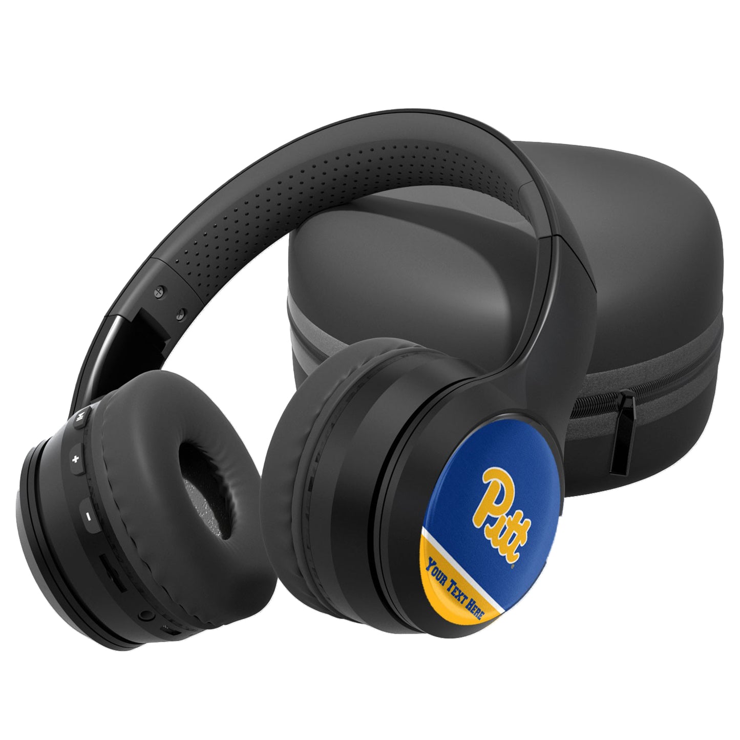 Pitt Panthers Personalized Wireless Bluetooth Headphones & Case