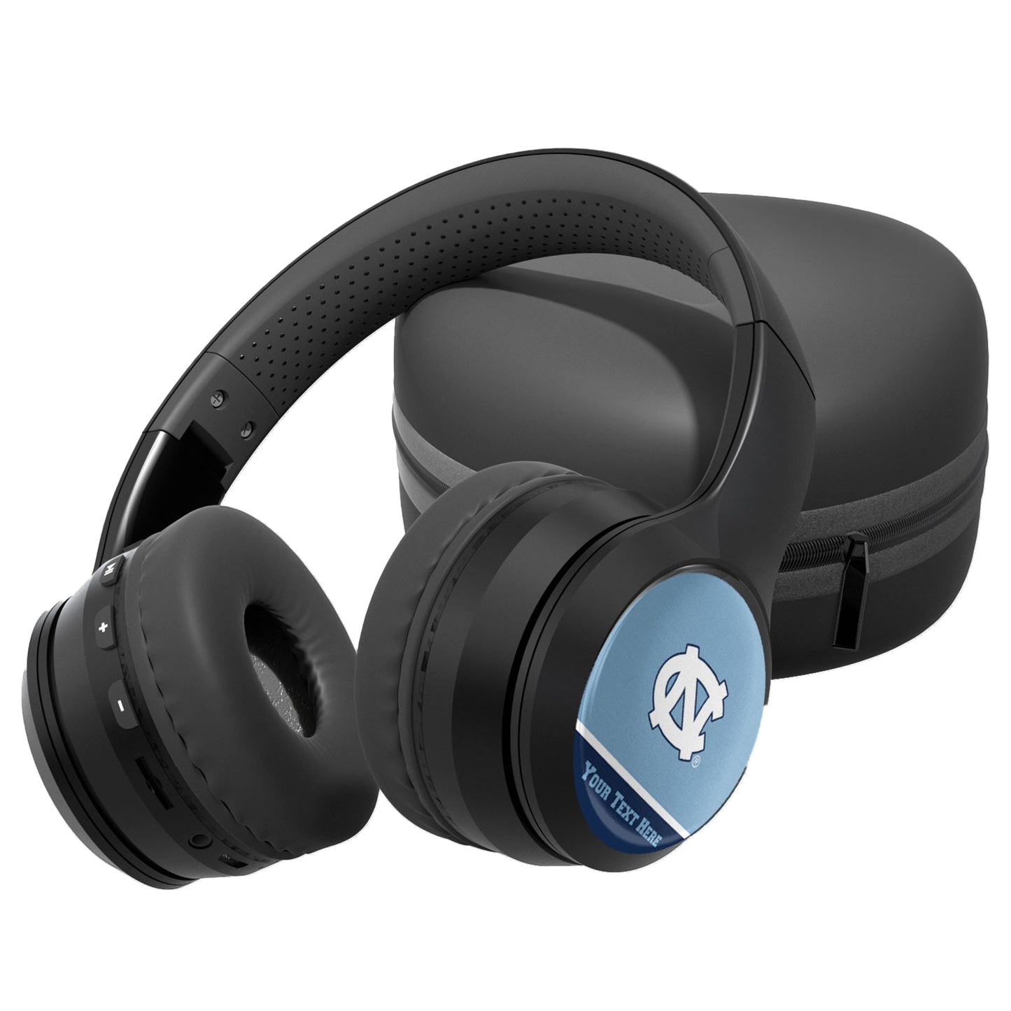 North Carolina Tar Heels Personalized Wireless Bluetooth Headphones & Case