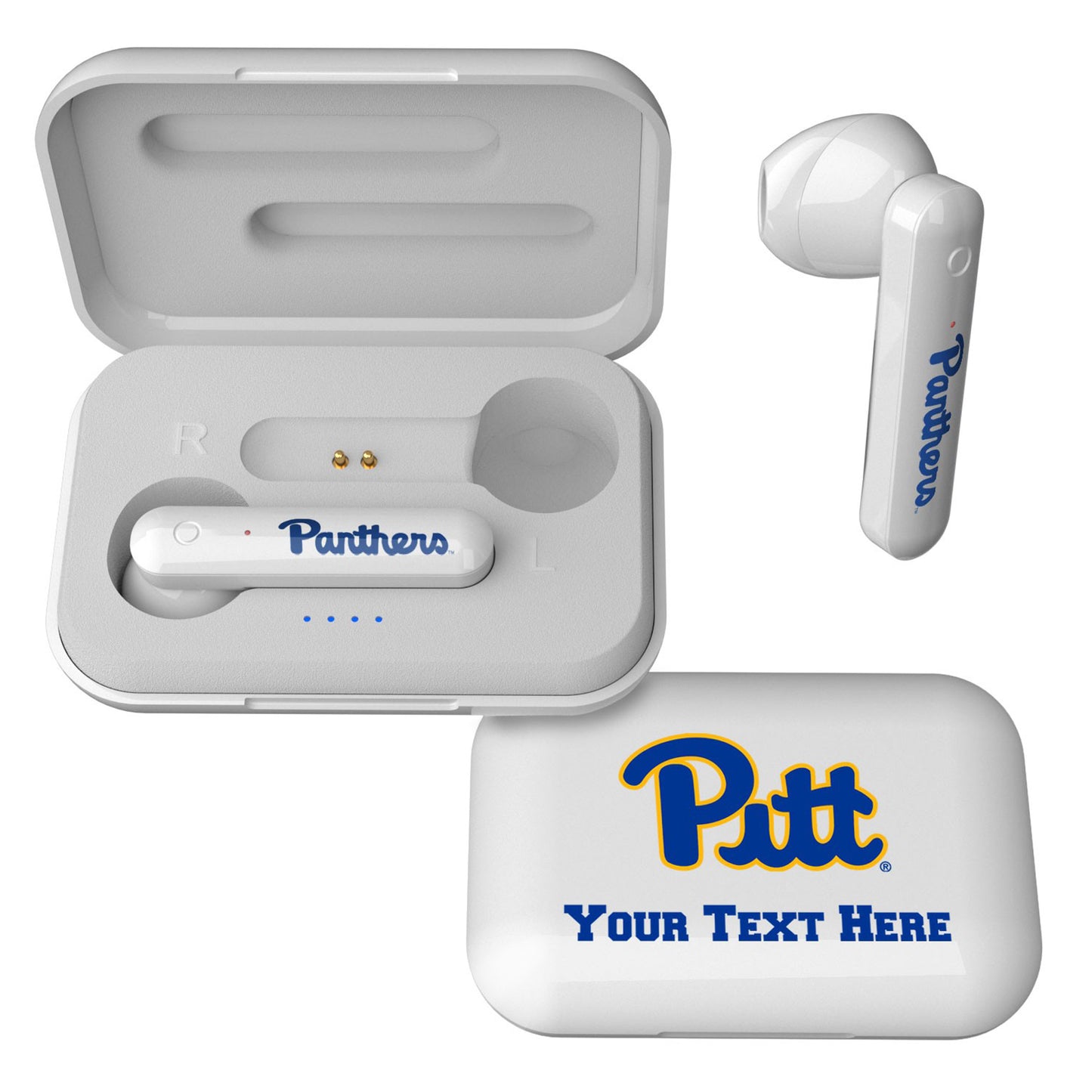 Pitt Panthers Personalized True Wireless Earbuds