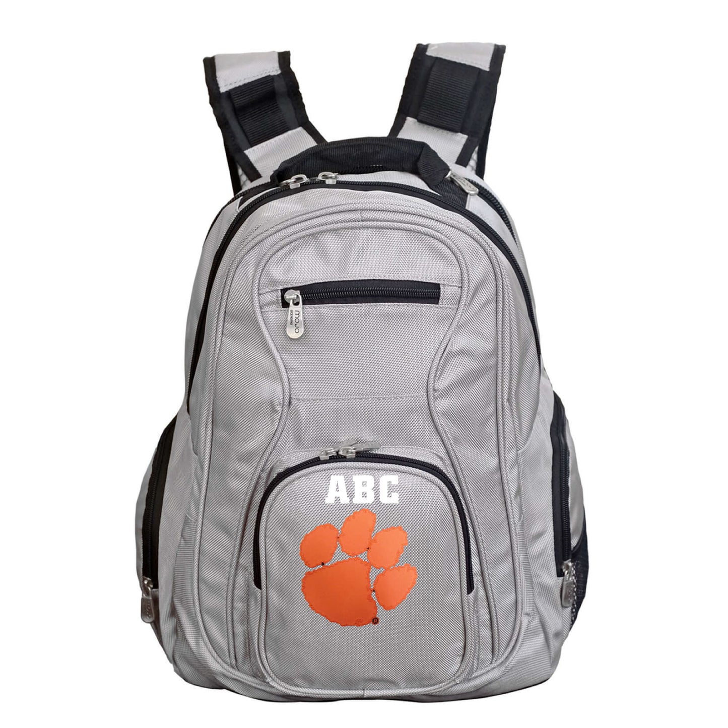 MOJO Gray Clemson Tigers Personalized Premium Laptop Backpack