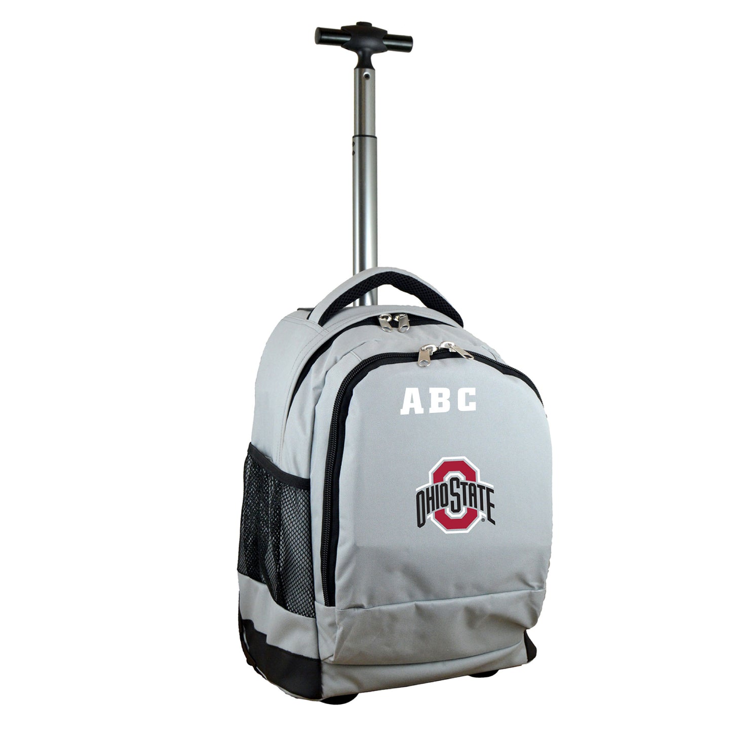 MOJO Gray Ohio State Buckeyes 19'' Personalized Premium Wheeled Backpack