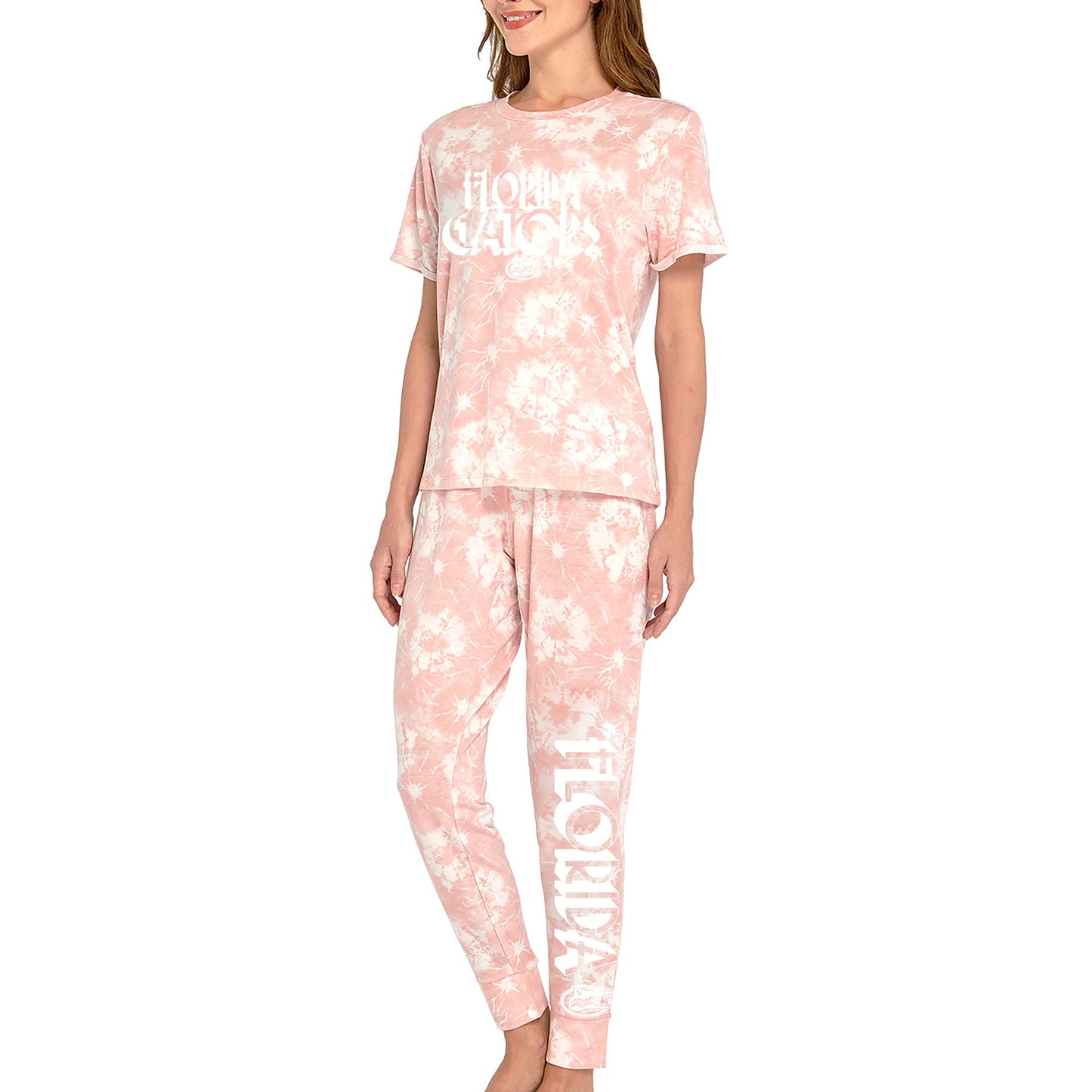 Women's Concepts Sport Pink Florida Gators Eternal Terry Top & Jogger Pants Set