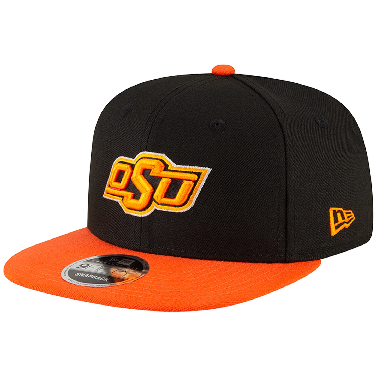 Men's New Era Black/Orange Oklahoma State Cowboys 9FIFTY Snapback Hat