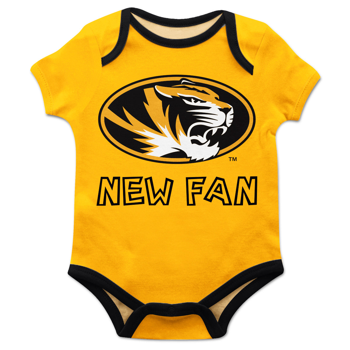 Infant Gold Missouri Tigers New Fan Bodysuit