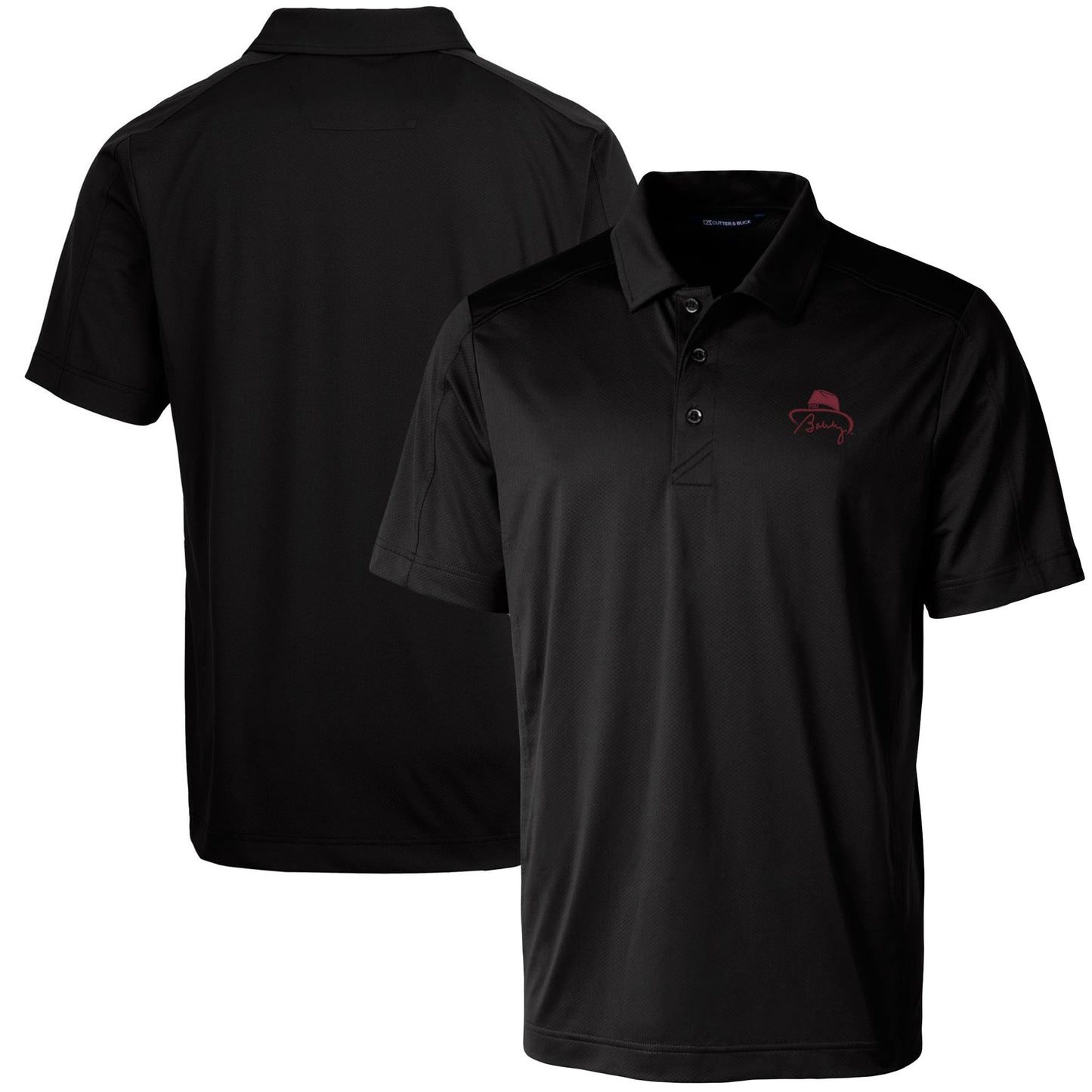 Men's Cutter & Buck Bobby Bowden Black Florida State Seminoles Big & Tall Prospect Textured Stretch DryTec Polo