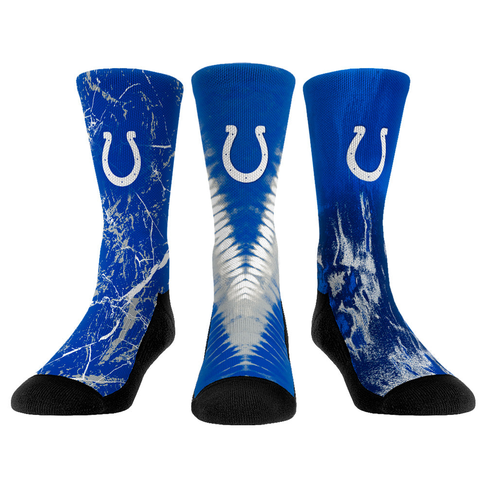 Unisex Rock Em Socks Indianapolis Colts 3-Pack Crew Socks Set
