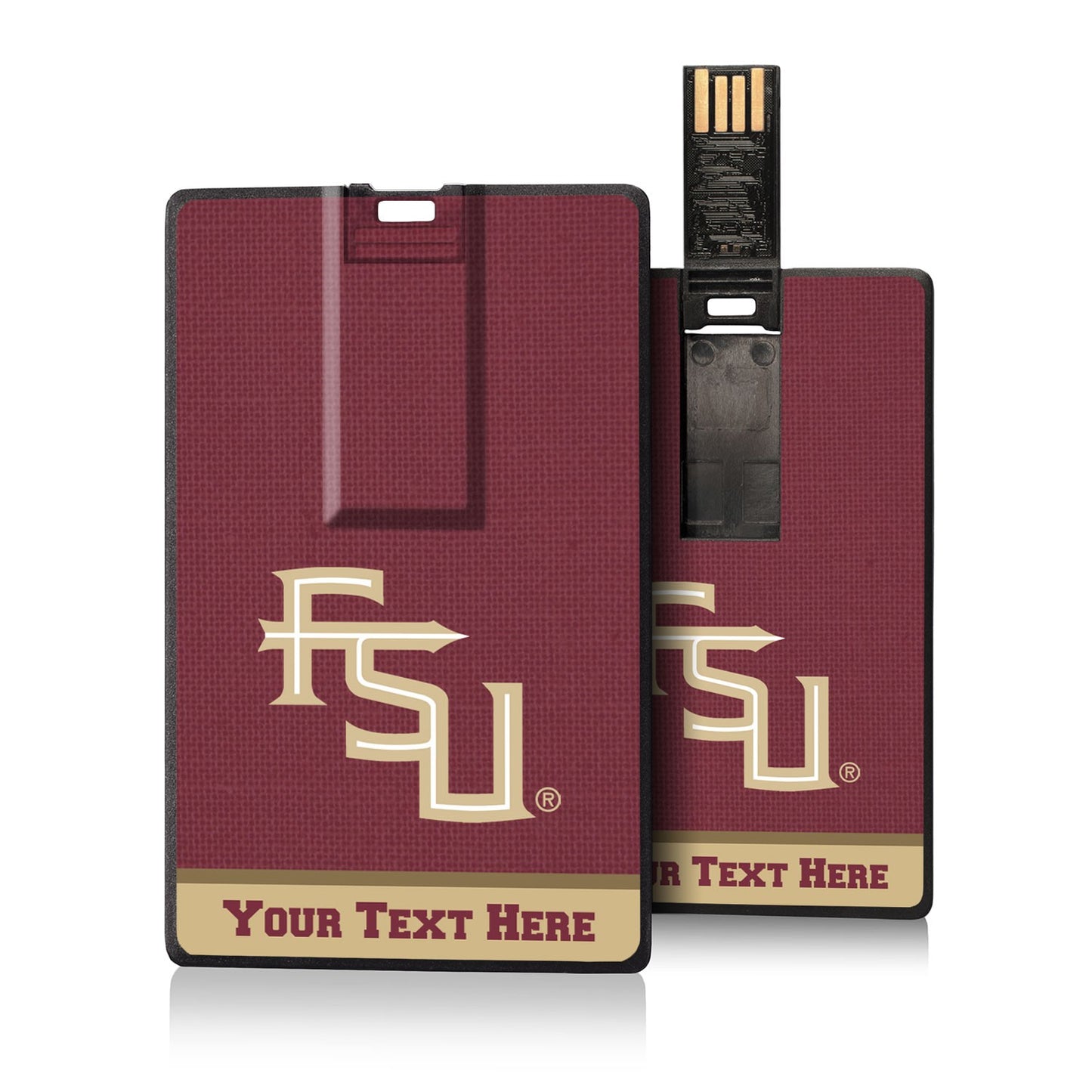 Florida State Seminoles Alternate Logo Personalized Credit Card USB Drive