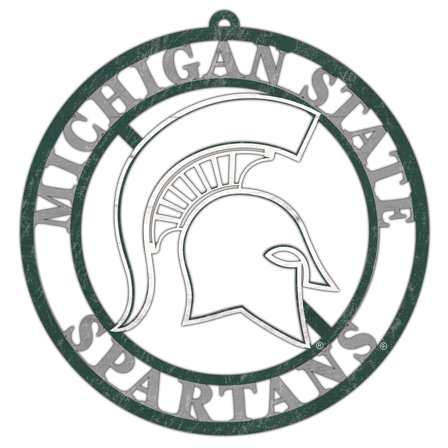 Michigan State Spartans 16'' Team Color Logo Cutout