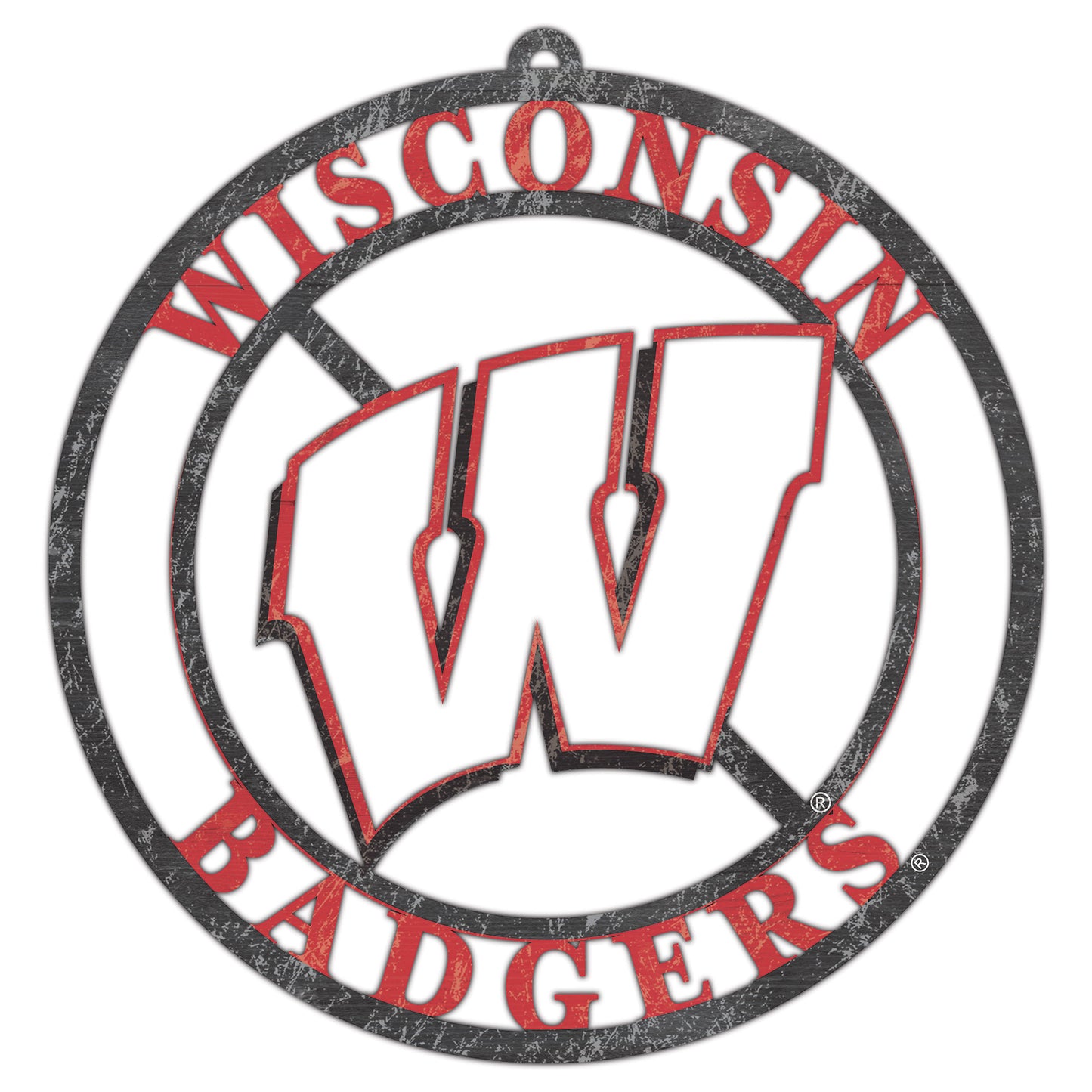 Wisconsin Badgers 16'' Team Color Logo Cutout