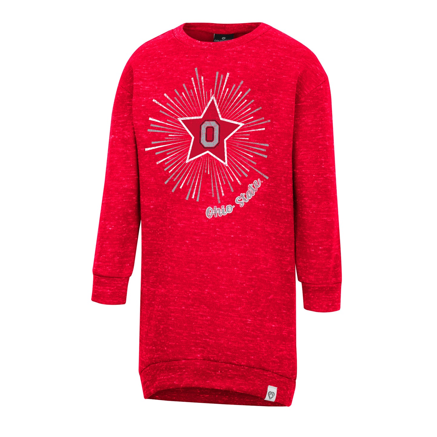 Girls Toddler Colosseum Scarlet Ohio State Buckeyes Cindy Lou Sweatshirt Dress