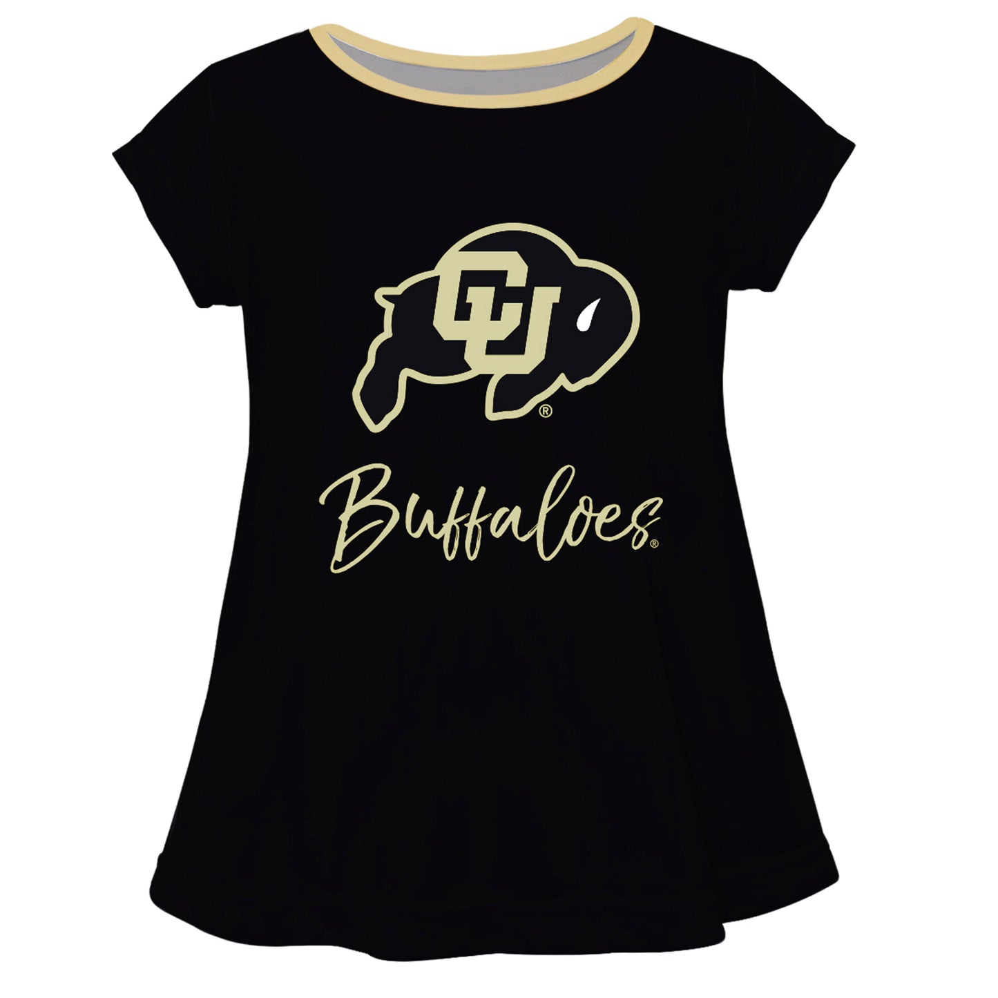 Girls Infant Black Colorado Buffaloes A-Line Top