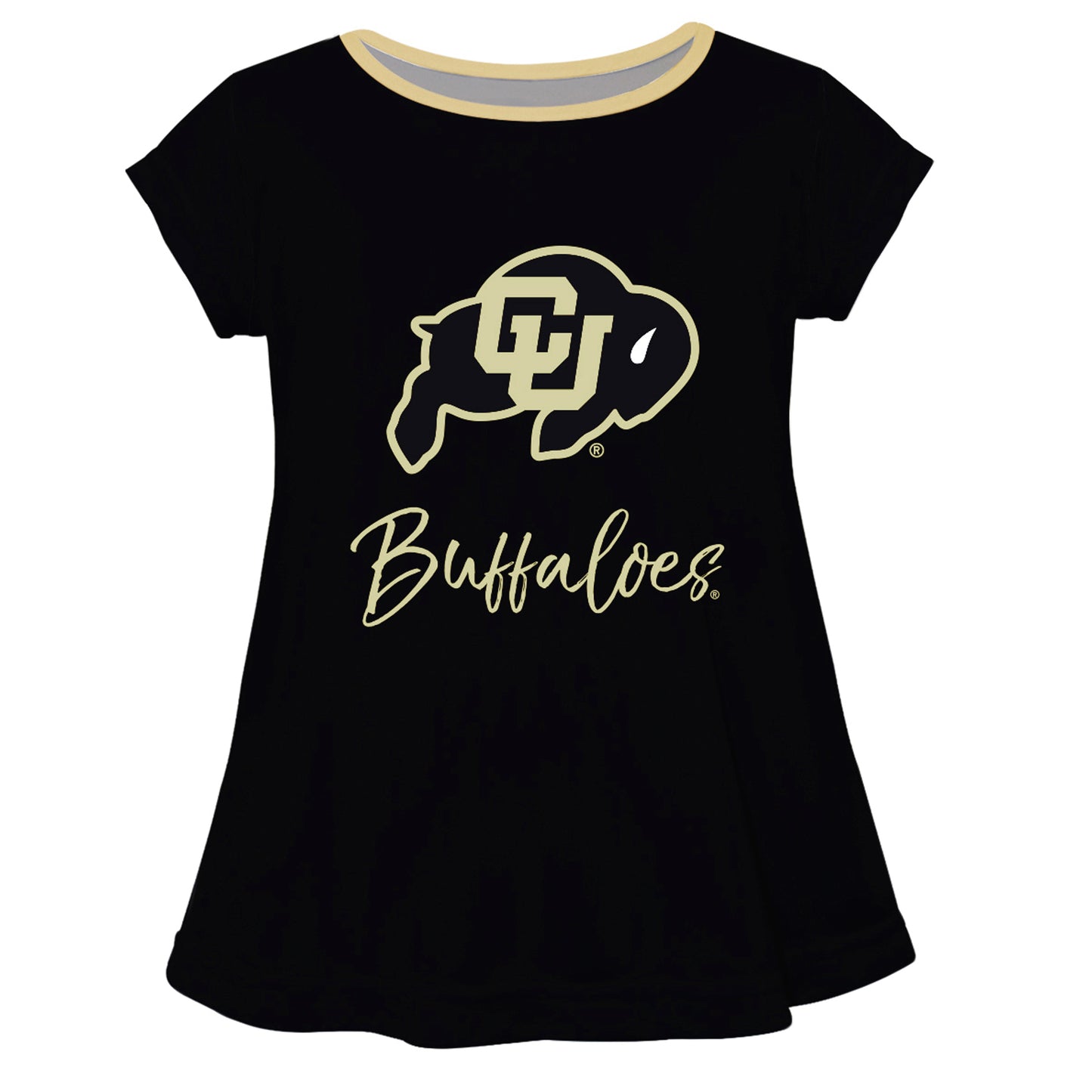 Girls Toddler Vive La Fete Black Colorado Buffaloes A-Line Top