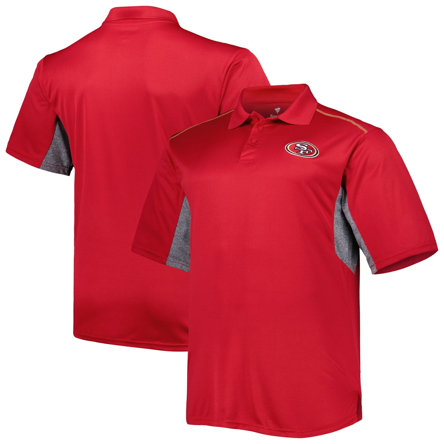 Men's Scarlet San Francisco 49ers Big & Tall Team Color Polo
