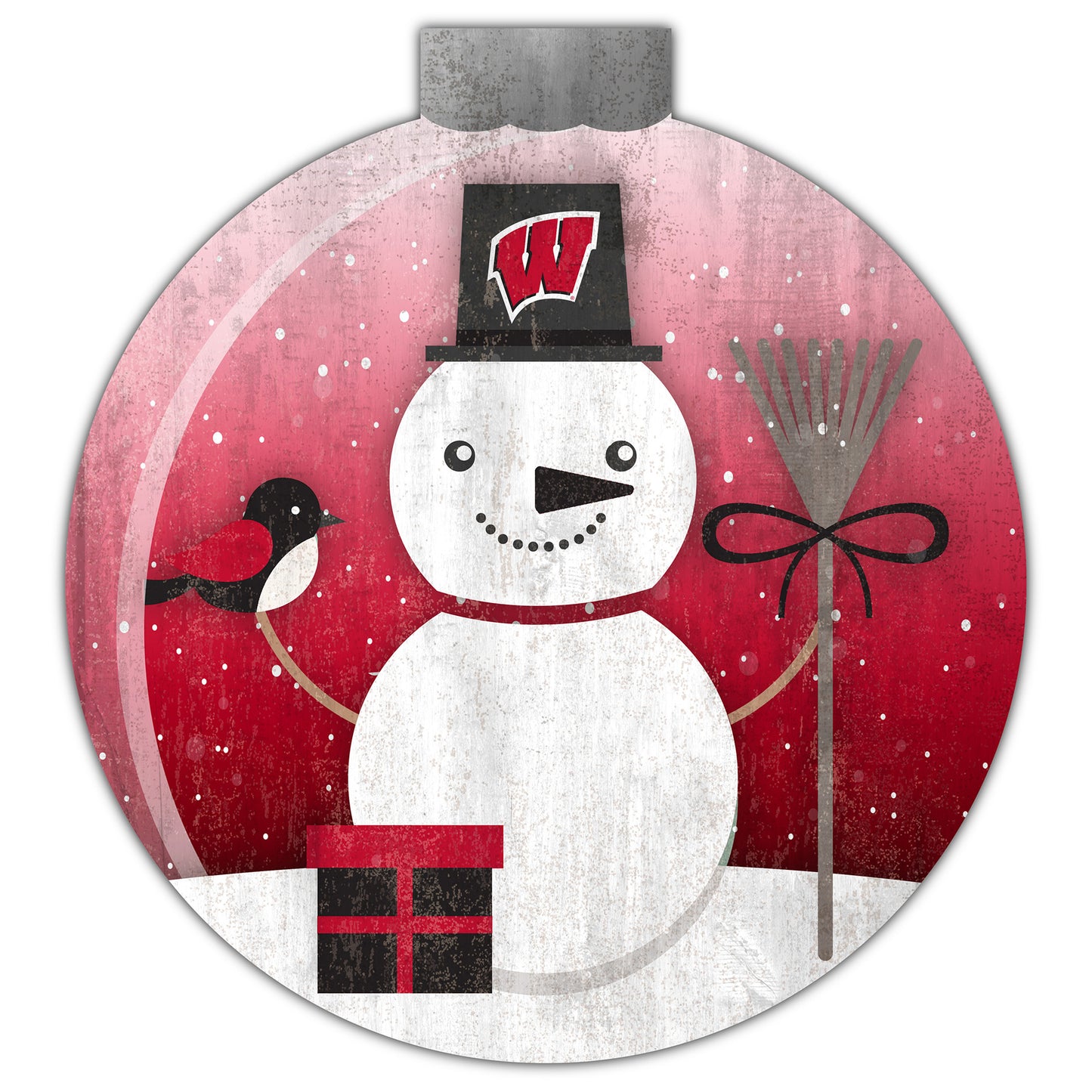 Wisconsin Badgers 12'' Snow Globe Wall Art