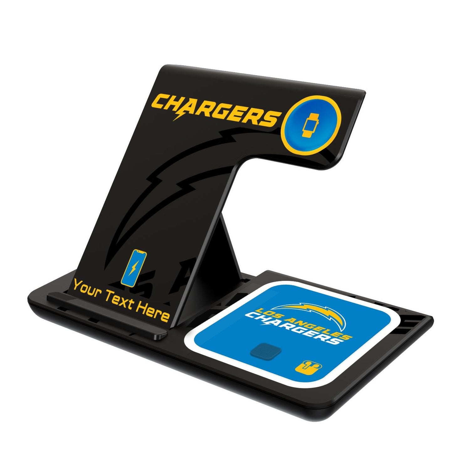 Los Angeles Chargers Personalized 3-in-1 Charging Station
