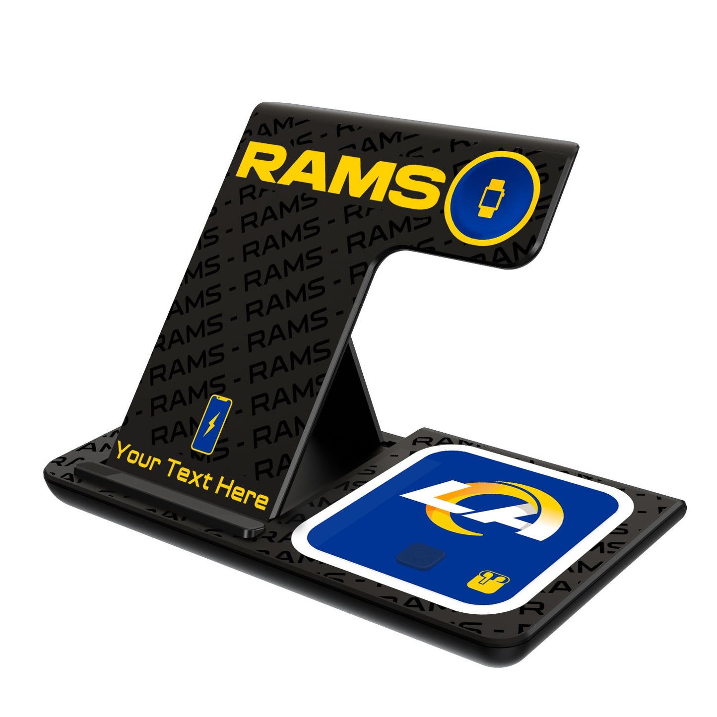 Los Angeles Rams Personalized 3-in-1 Charging Station