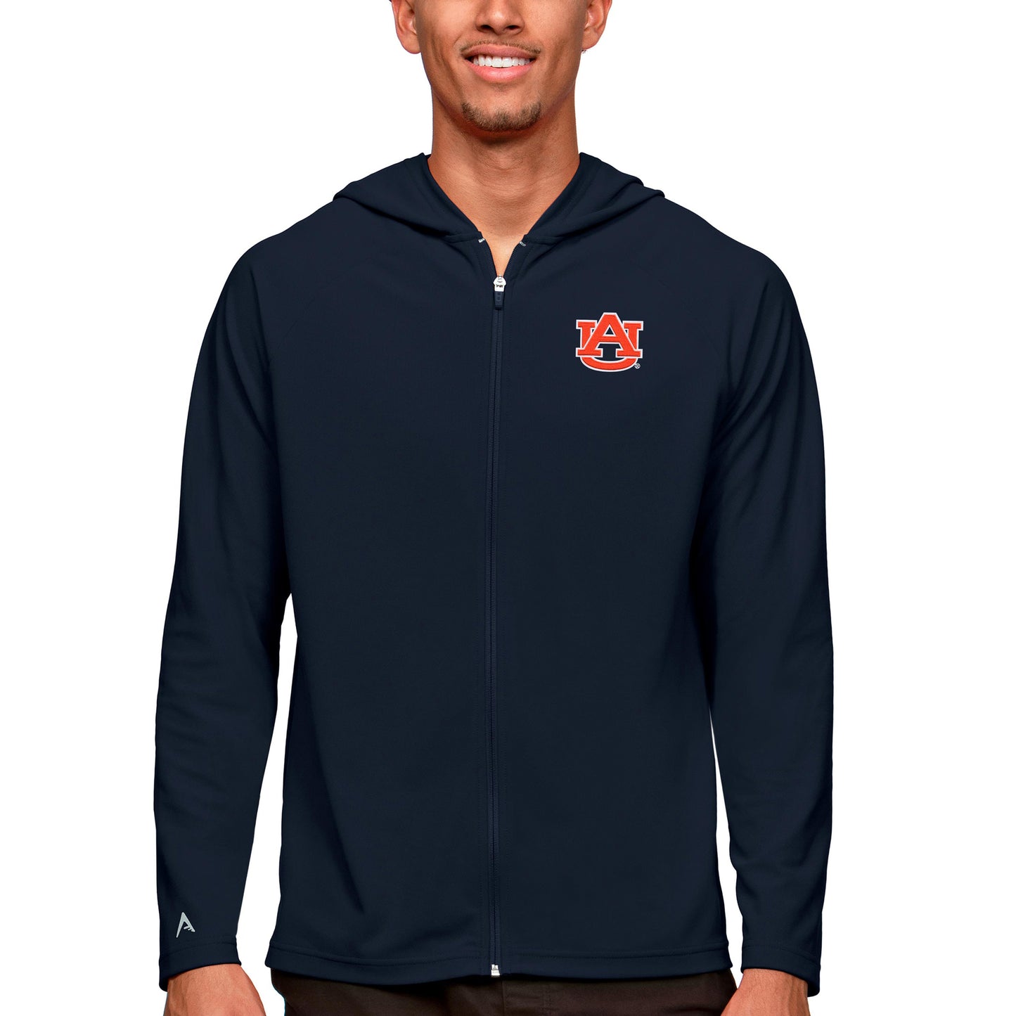 Men's Antigua Navy Auburn Tigers Legacy Full-Zip Hoodie