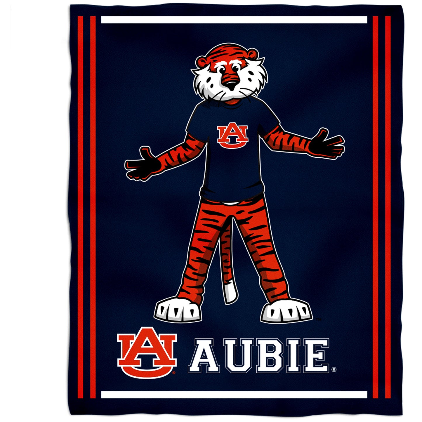Auburn Tigers 36'' x 48'' Children's Mascot Plush Blanket
