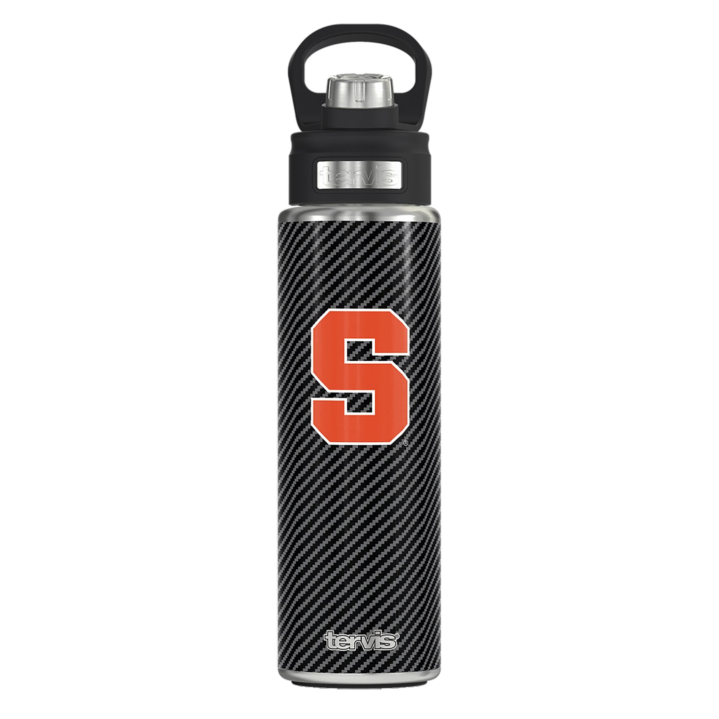 Tervis Syracuse Orange 24oz. Carbon Fiber Wide Mouth Bottle
