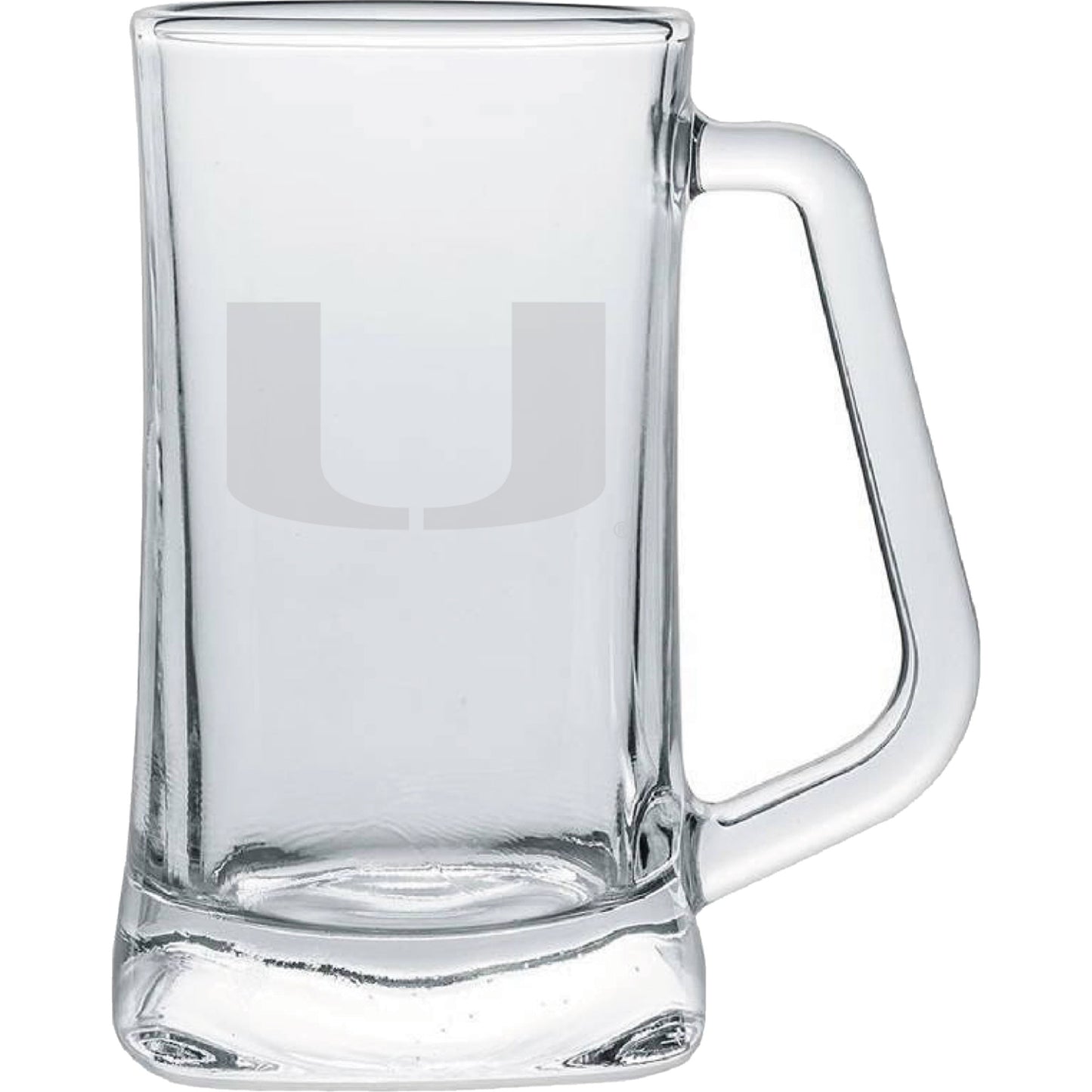 Miami Hurricanes 15oz. Frost Etch Glass Tankard