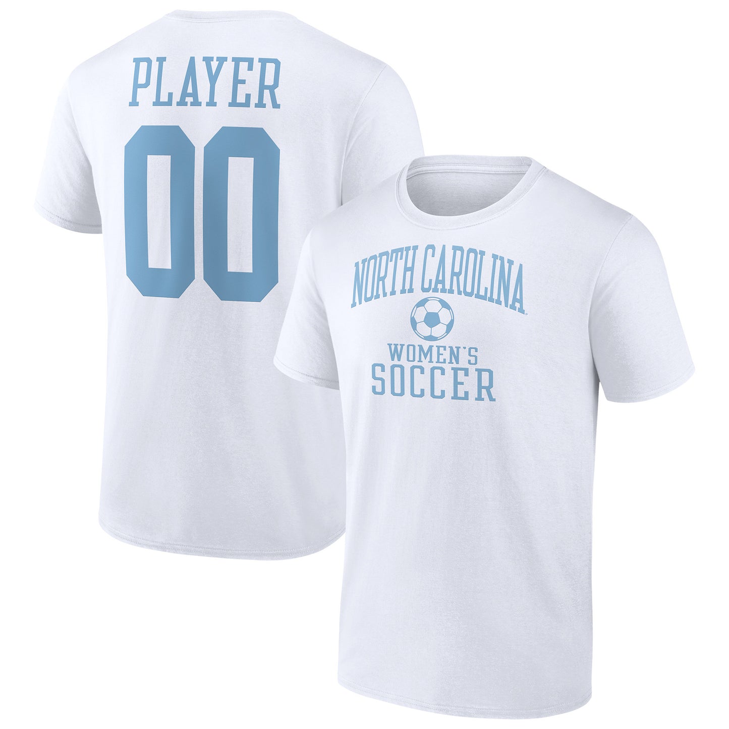 Men's White North Carolina Tar Heels Women's Soccer Pick-A-Player NIL Gameday Tradition T-Shirt