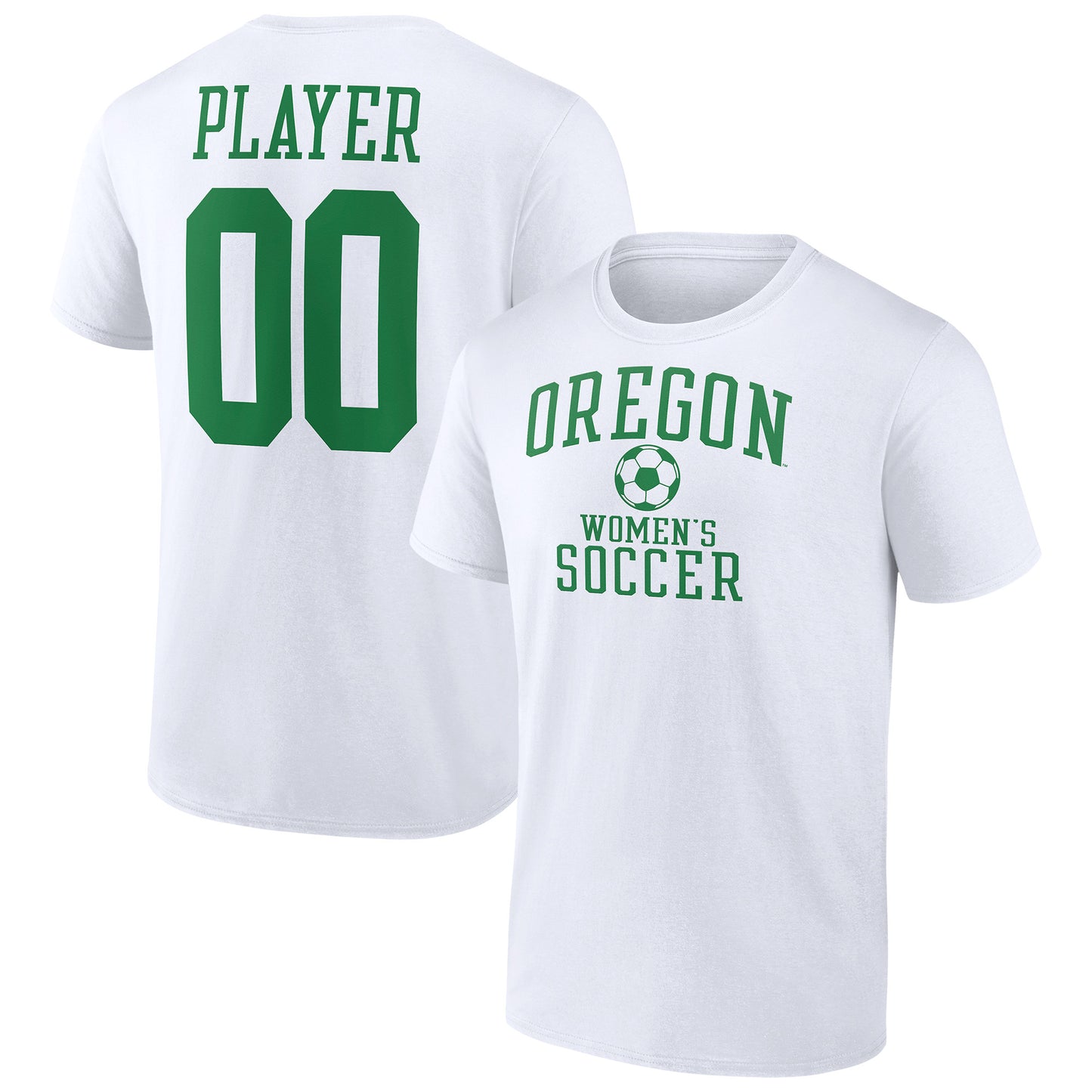 Men's White Oregon Ducks Women's Soccer Pick-A-Player NIL Gameday Tradition T-Shirt