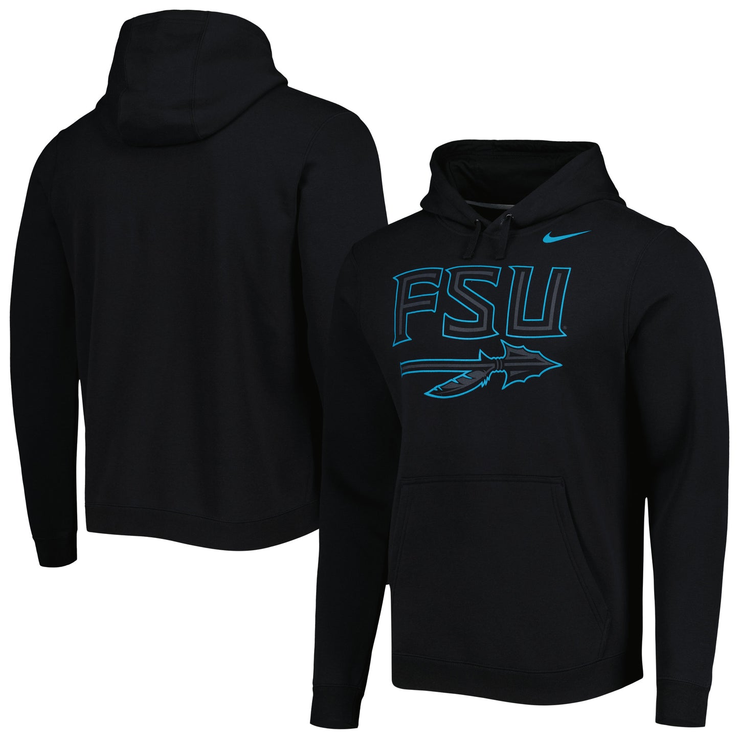 Men's Nike Black Florida State Seminoles Color Pop Pullover Hoodie
