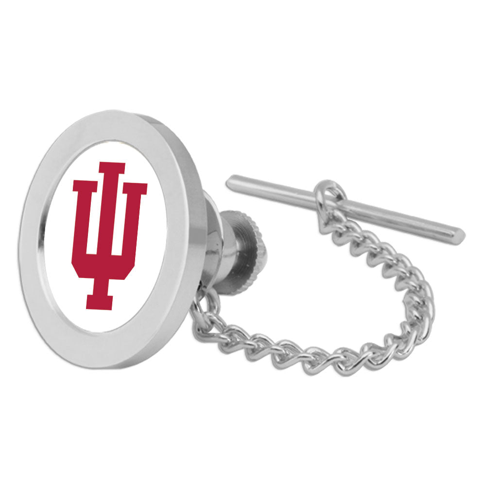 Silver Indiana Hoosiers Team Logo Tie Tack/Lapel Pin
