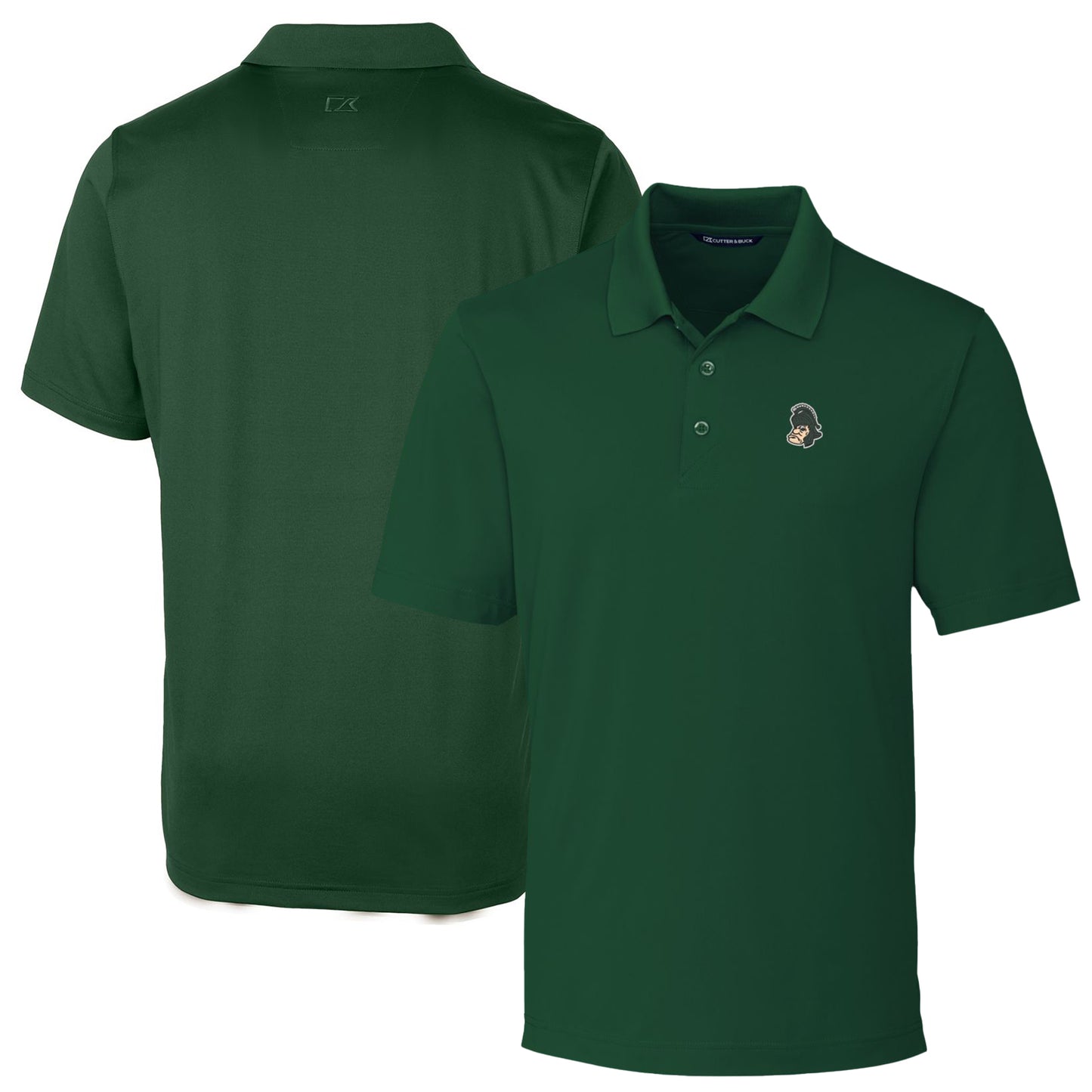 Men's Cutter & Buck Green Michigan State Spartans Logo Big & Tall Forge Stretch Polo