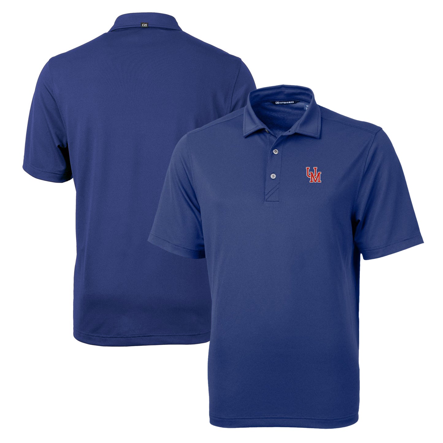 Men's Cutter & Buck Royal Ole Miss Rebels Team Big & Tall Virtue Eco Pique Recycled Polo
