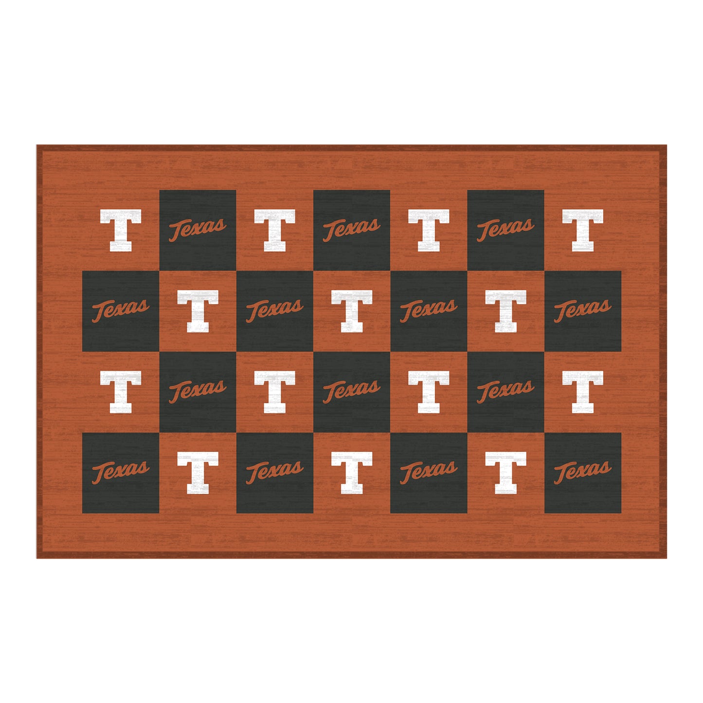Texas Longhorns 30'' x 46'' Checkerboard Floor Mat