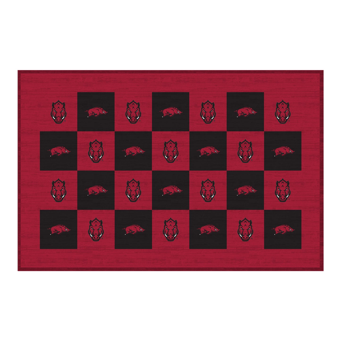 Arkansas Razorbacks 30'' x 46'' Checkerboard Floor Mat