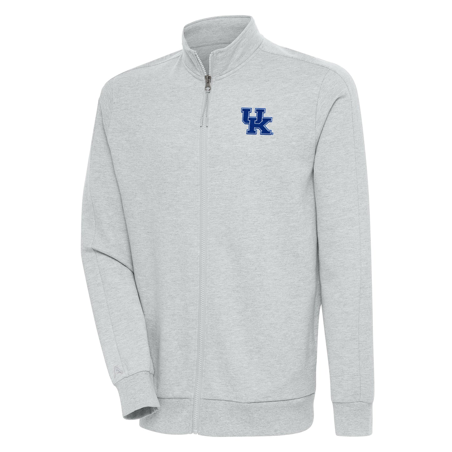 Men's Antigua Heather Gray Kentucky Wildcats Action Full-Zip Jacket