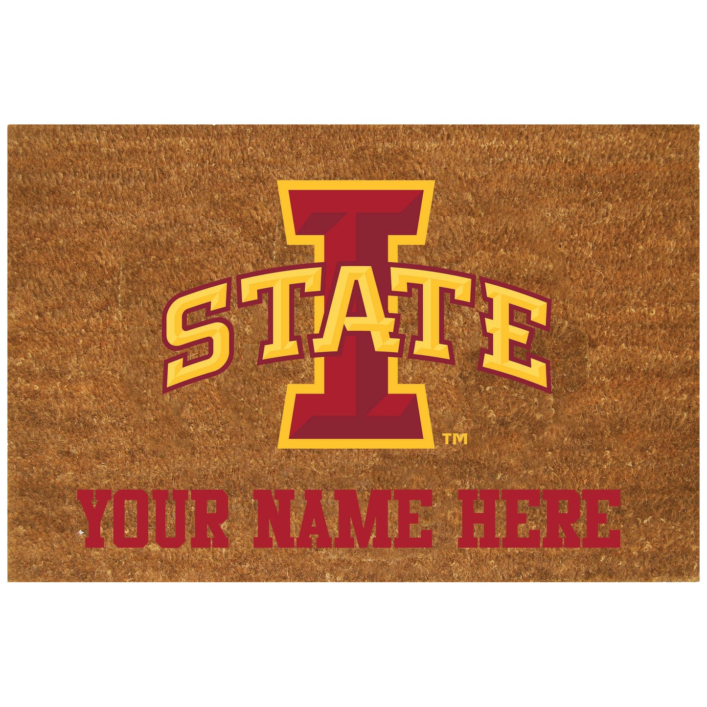 Iowa State Cyclones 19.5'' x 29.5'' Personalized Door Mat